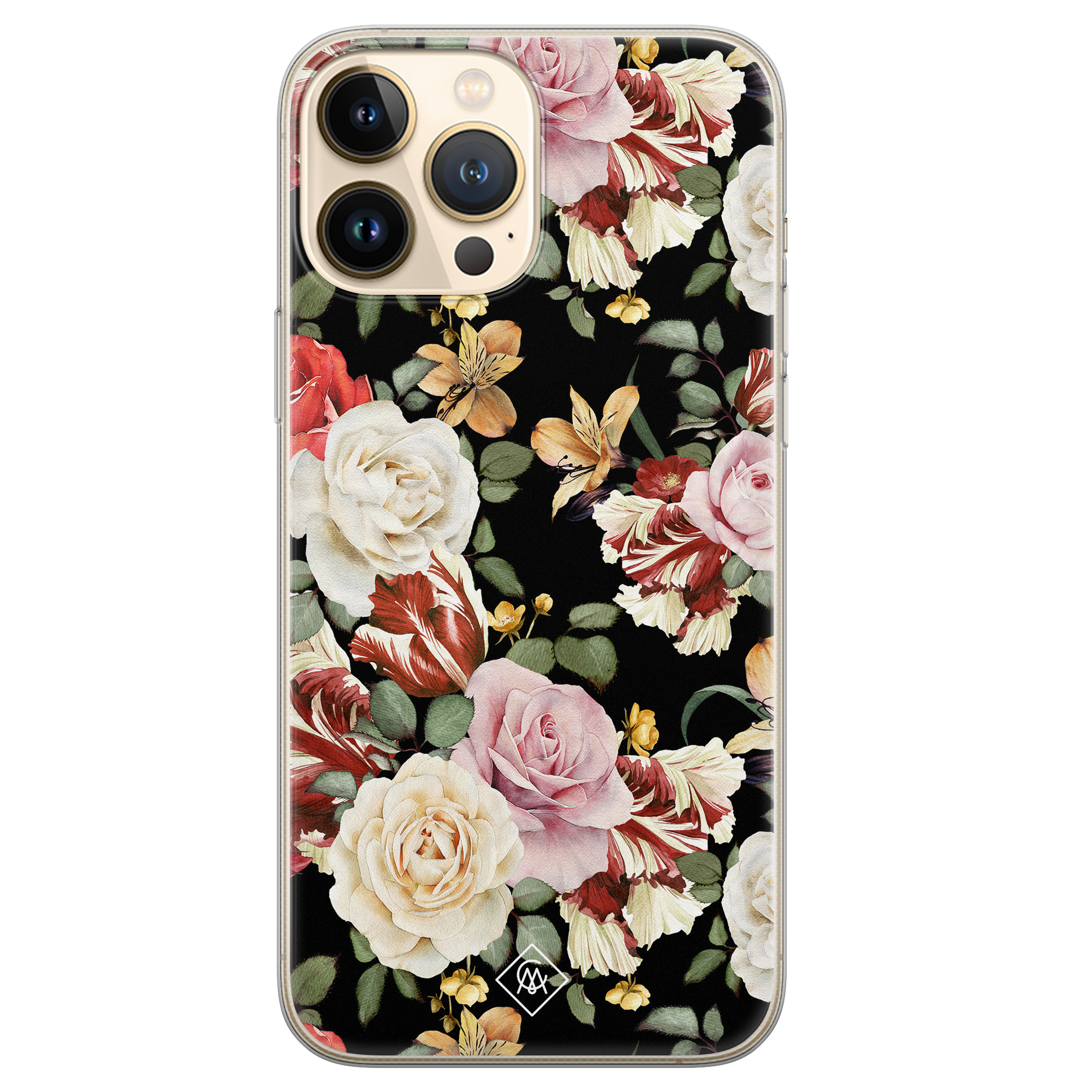 iPhone 13 Pro Max siliconen hoesje Flowerpower