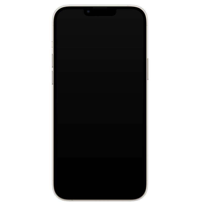 Casimoda iPhone 13 Pro Max siliconen hoesje - Bloemen blauw