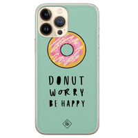 Casimoda iPhone 13 Pro Max siliconen hoesje - Donut worry