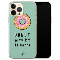 Casimoda iPhone 13 Pro Max siliconen hoesje - Donut worry