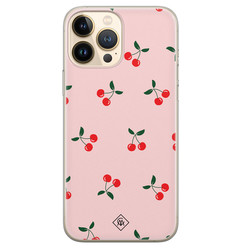 Casimoda iPhone 13 Pro Max siliconen hoesje - Kersjes