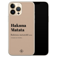 Casimoda iPhone 13 Pro Max siliconen hoesje - Hakuna matata