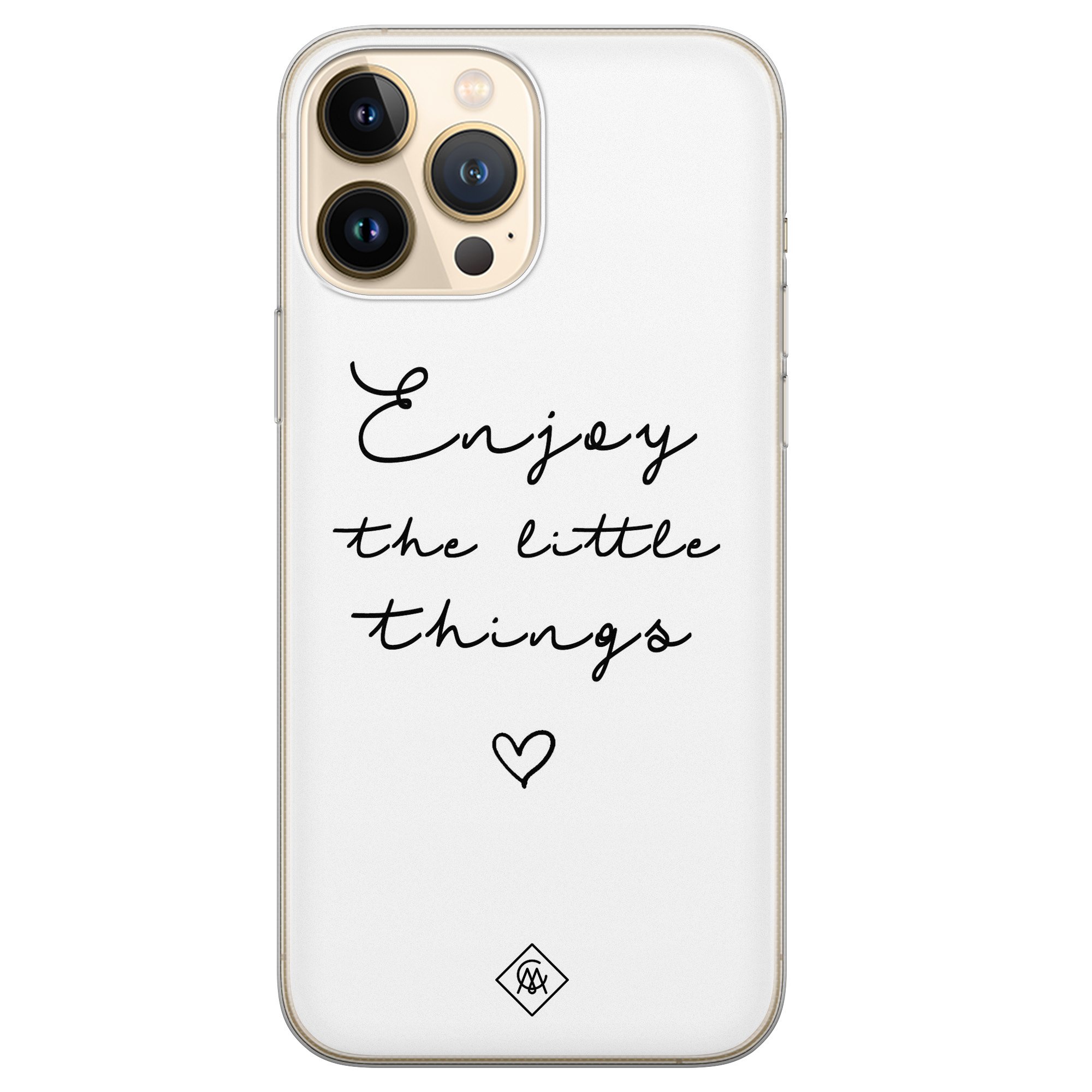 iPhone 13 Pro Max siliconen hoesje - Enjoy life