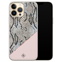 Casimoda iPhone 13 Pro Max siliconen hoesje - Snake print