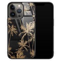 Casimoda iPhone 13 Pro glazen hardcase - Palmbomen