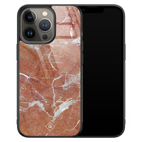 Casimoda iPhone 13 Pro glazen hardcase - Marble sunkissed