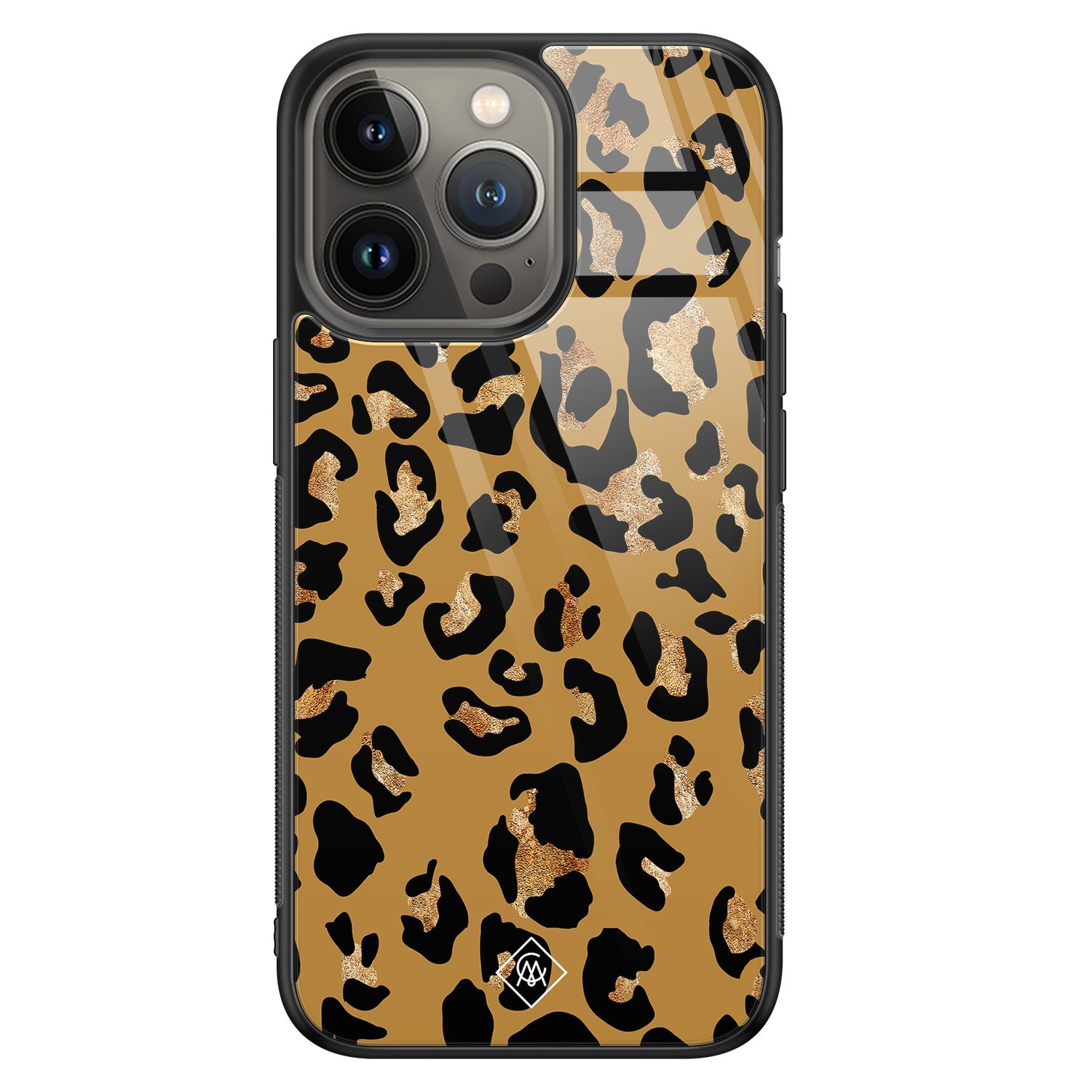 iPhone 13 Pro glazen hardcase - Jungle wildcat