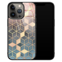 Casimoda iPhone 13 Pro glazen hardcase - Cubes art
