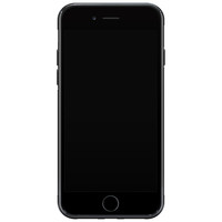Casimoda iPhone 8 Plus/7 Plus glazen hardcase - Marmer zwart