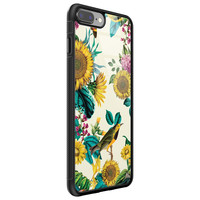 Casimoda iPhone 8 Plus/7 Plus glazen hardcase - Sunflowers