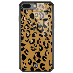 Casimoda iPhone 8 Plus/7 Plus glazen hardcase - Jungle wildcat