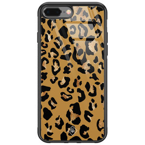 Casimoda iPhone 8 Plus/7 Plus glazen hardcase - Jungle wildcat