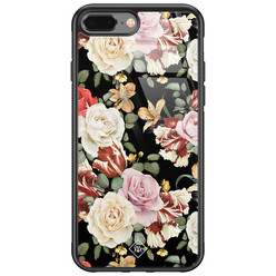 Casimoda iPhone 8 Plus/7 Plus glazen hardcase - Flowerpower