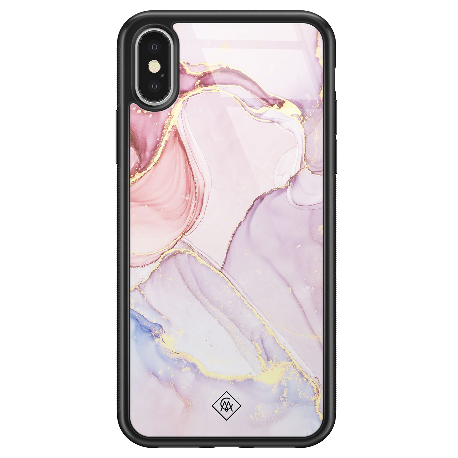 iPhone X XS glazen hardcase Purple sky
