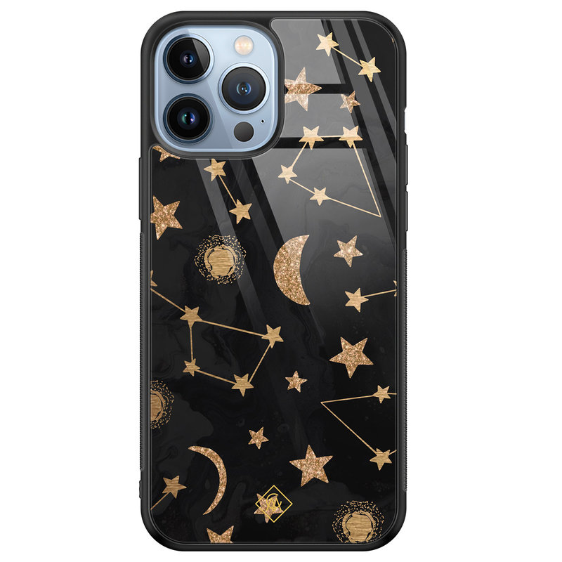 Casimoda iPhone 13 Pro Max glazen hardcase - Counting the stars