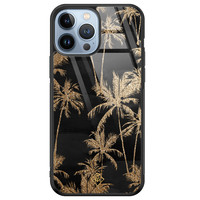 Casimoda iPhone 13 Pro Max glazen hardcase - Palmbomen