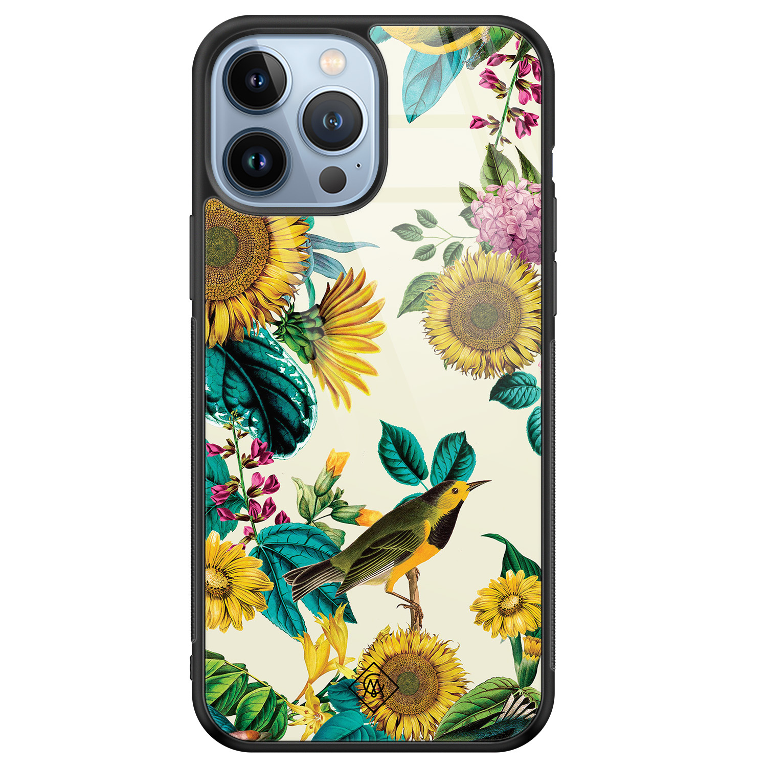 iPhone 13 Pro Max glazen hardcase Sunflowers