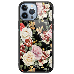 Casimoda iPhone 13 Pro Max glazen hardcase - Flowerpower