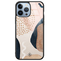 Casimoda iPhone 13 Pro Max glazen hardcase - Abstract dots