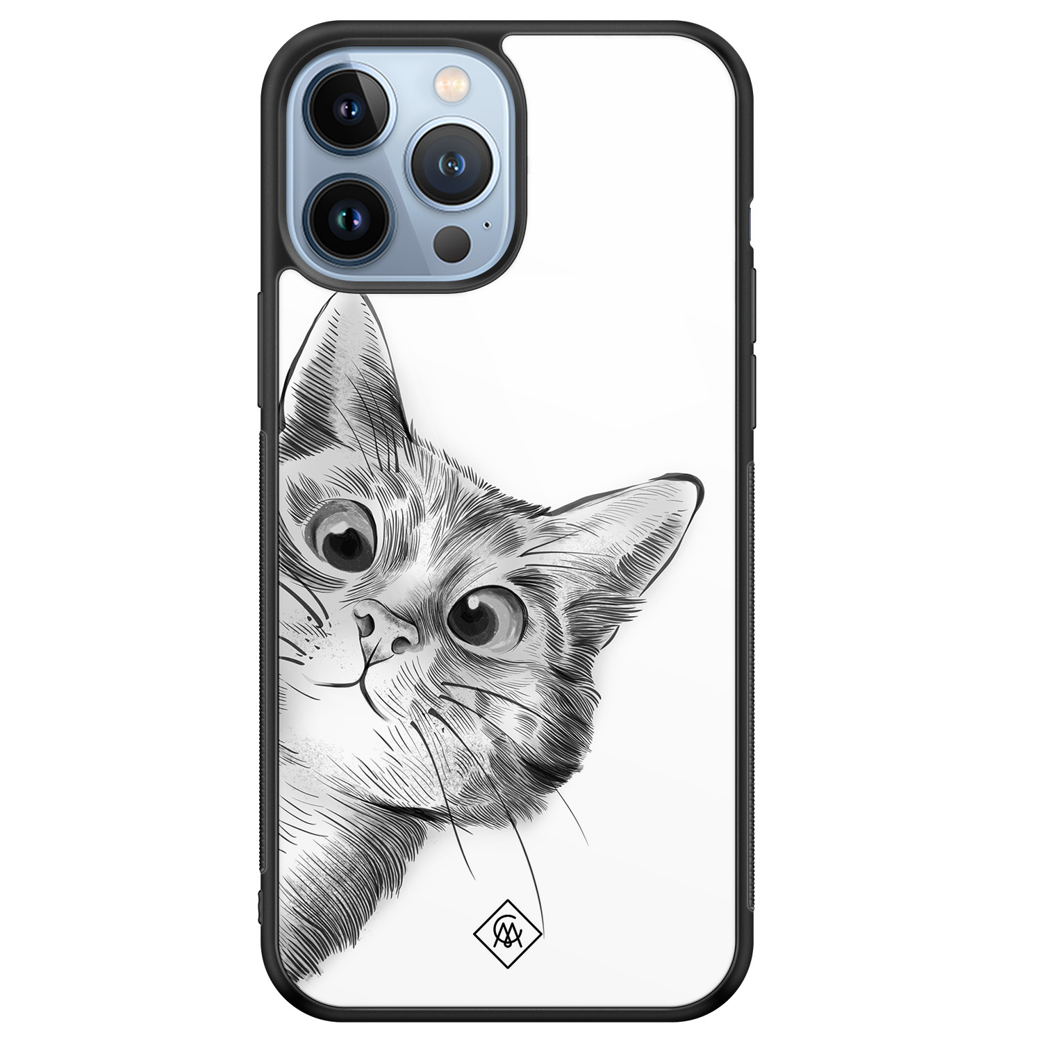 iPhone 13 Pro Max glazen hardcase Peekaboo