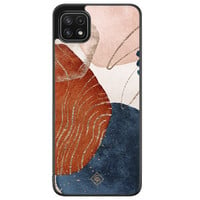 Casimoda Samsung Galaxy A22 5G hoesje - Abstract terracotta