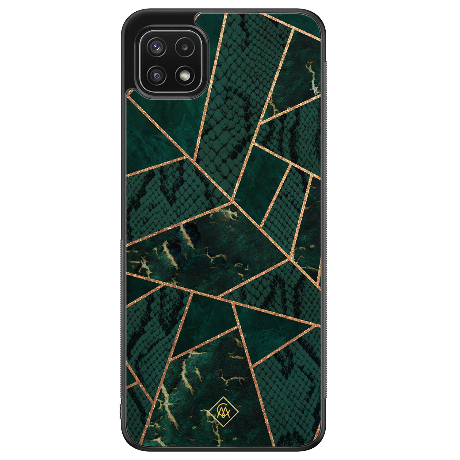 Samsung Galaxy A22 5G hoesje - Abstract groen