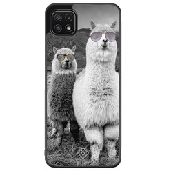 Casimoda Samsung Galaxy A22 5G hoesje - Lama hipster