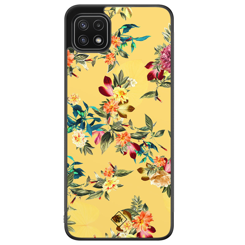 Casimoda Samsung Galaxy A22 5G hoesje - Florals for days