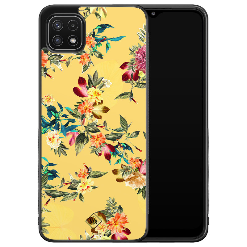 Casimoda Samsung Galaxy A22 5G hoesje - Florals for days