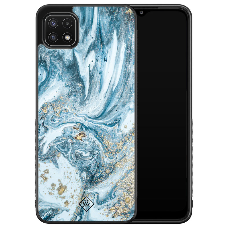 Casimoda Samsung Galaxy A22 5G hoesje - Marble sea
