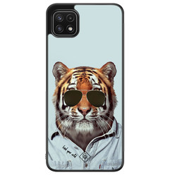 Casimoda Samsung Galaxy A22 5G hoesje - Tijger wild