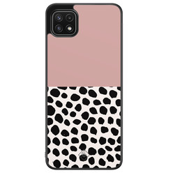 Casimoda Samsung Galaxy A22 5G hoesje - Pink dots