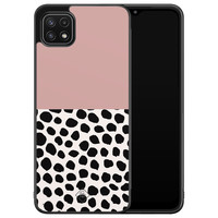 Casimoda Samsung Galaxy A22 5G hoesje - Pink dots