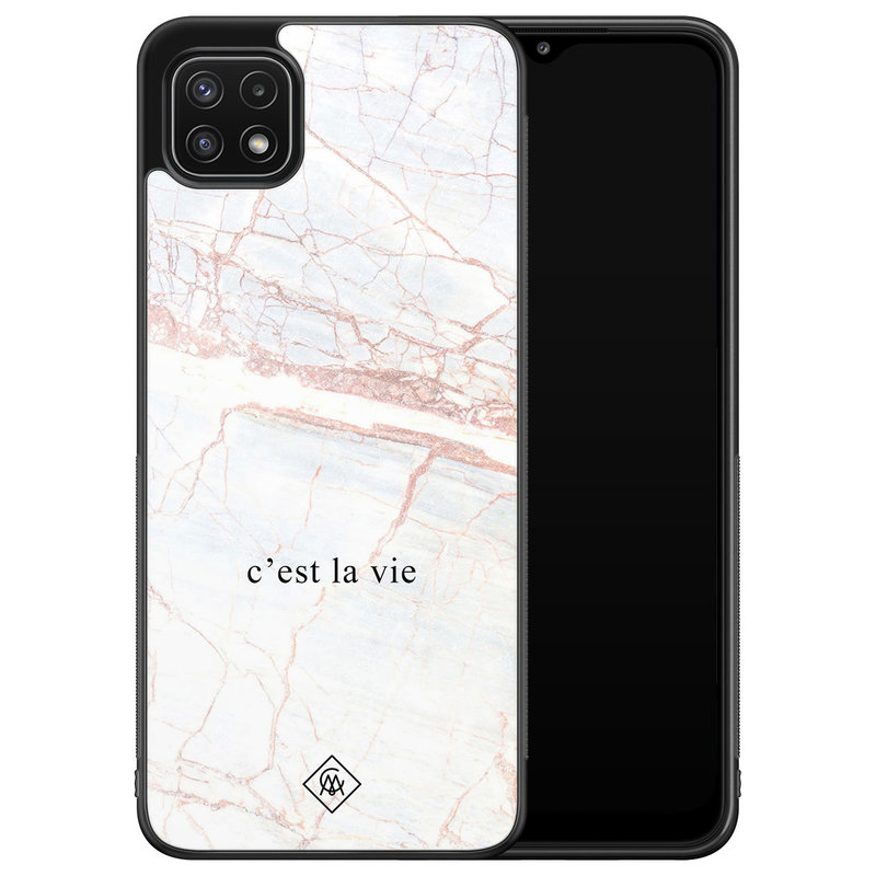 Casimoda Samsung Galaxy A22 5G hoesje - C'est la vie