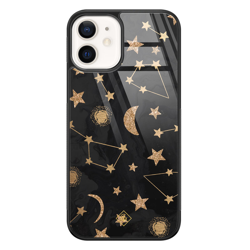 Casimoda iPhone 12 glazen hardcase - Counting the stars