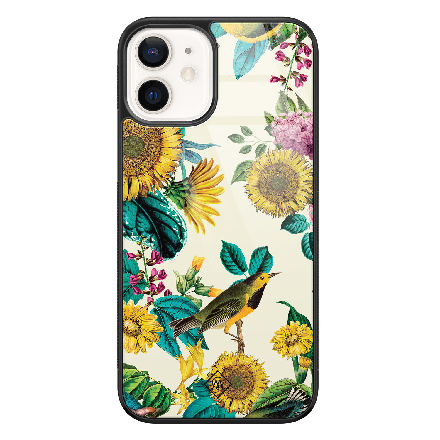 iPhone 12 glazen hardcase - Sunflowers