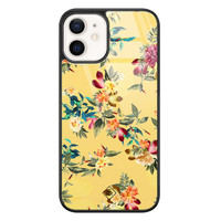 Casimoda iPhone 12 glazen hardcase - Florals for days