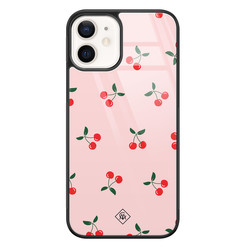 Casimoda iPhone 12 glazen hardcase - Kersjes