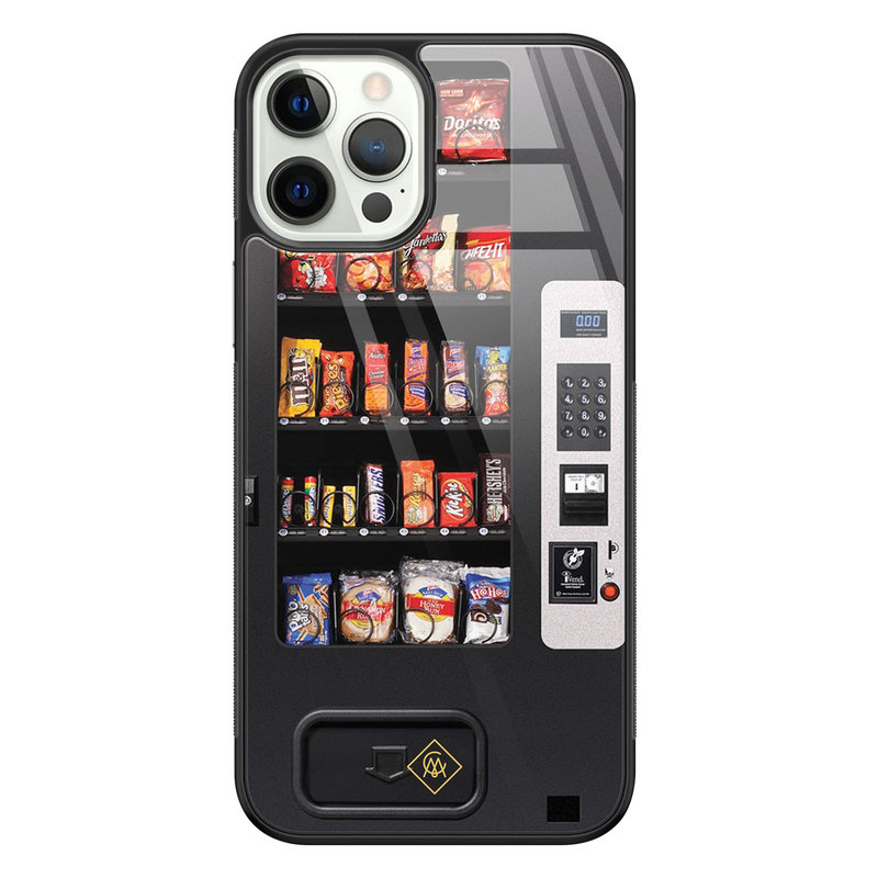 Casimoda iPhone 12 Pro glazen hardcase - Snoepautomaat