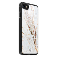 Casimoda iPhone 8/7 glazen hardcase - Marmer goud