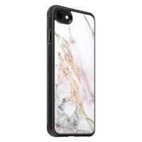 Casimoda iPhone 8/7 glazen hardcase - Parelmoer marmer