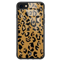 Casimoda iPhone 8/7 glazen hardcase - Jungle wildcat