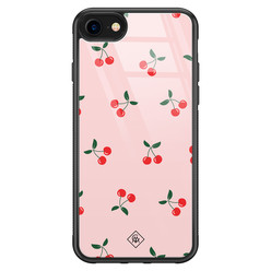 Casimoda iPhone 8/7 glazen hardcase - Kersjes