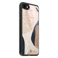 Casimoda iPhone 8/7 glazen hardcase - Abstract dots