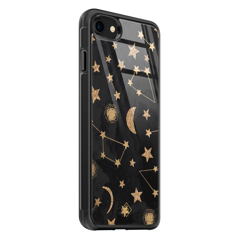 Casimoda iPhone SE 2020 glazen hardcase - Counting the stars