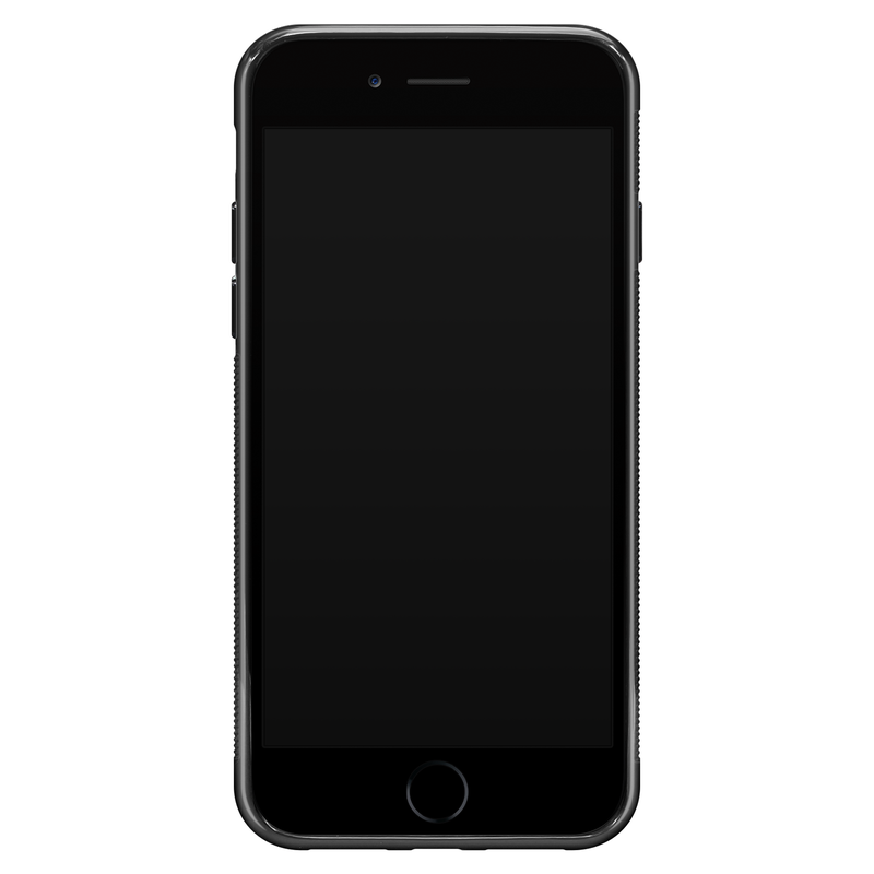 Casimoda iPhone SE 2020 glazen hardcase - Florals for days