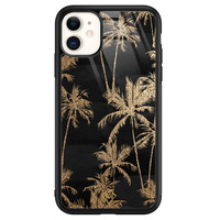 Casimoda iPhone 11 glazen hardcase - Palmbomen