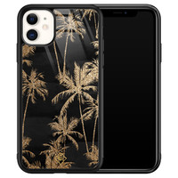 Casimoda iPhone 11 glazen hardcase - Palmbomen