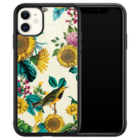 Casimoda iPhone 11 glazen hardcase - Sunflowers