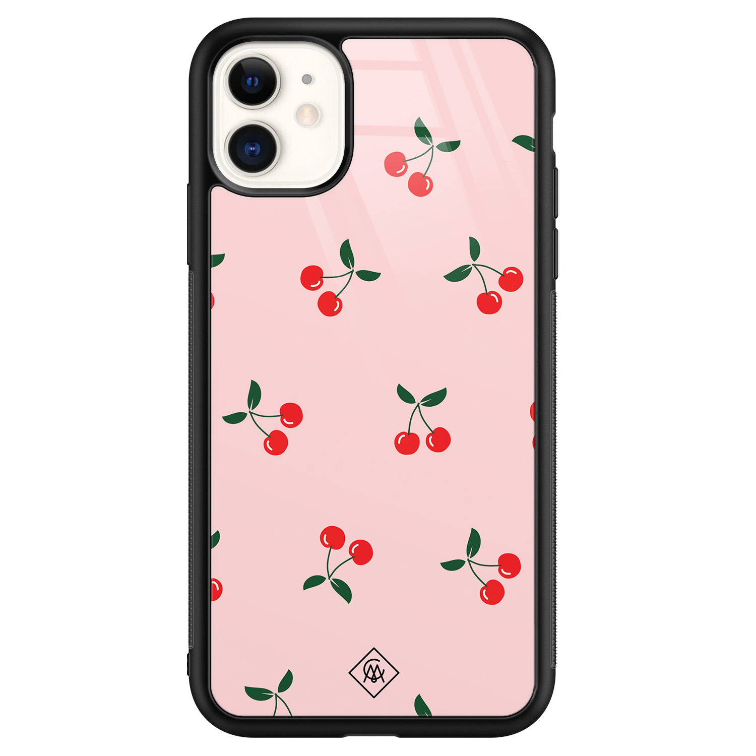 iPhone 11 glazen hardcase - Kersjes